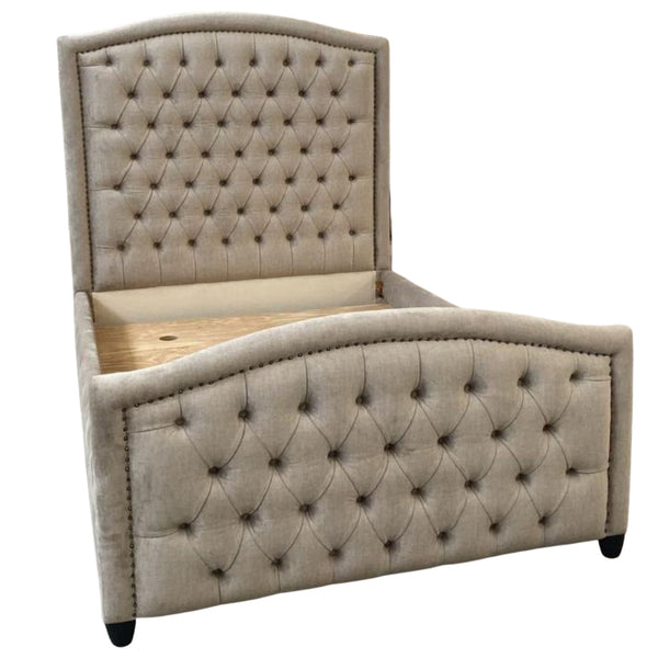 Upholstered Deep Buttoned Bed- Bellarose
