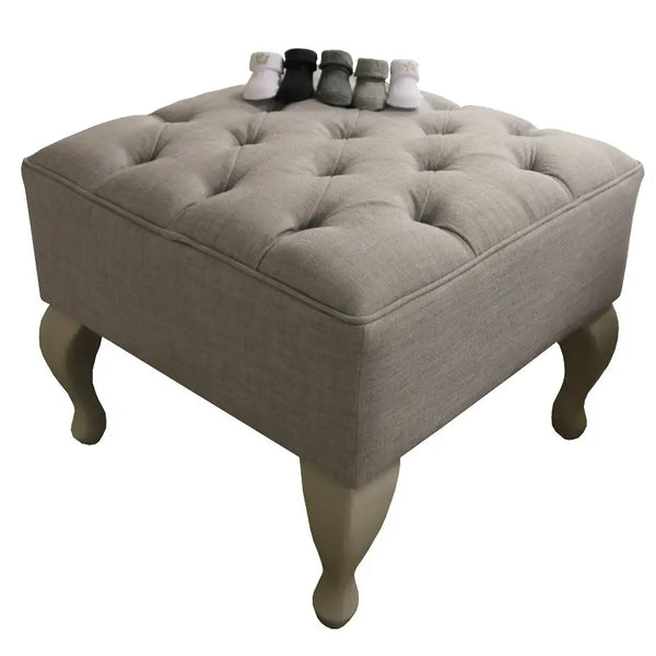 Ottoman - Charlotte Mist - Ottoman- Baby Belle