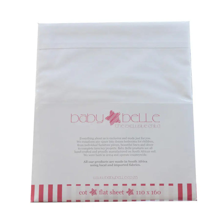 Cot Flat Sheet - Essentials- Baby Belle