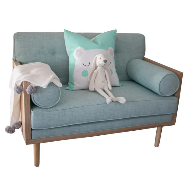 Toddler Couch - Charlotte Bluebird - toddler seating- Baby Belle