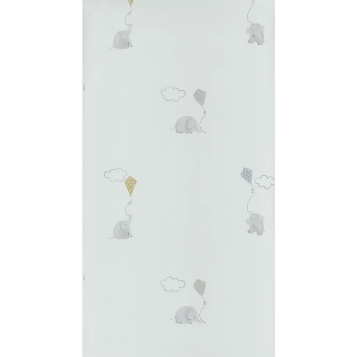 Wallpaper- MLW Elephants Dusty Blue - Wallpaper